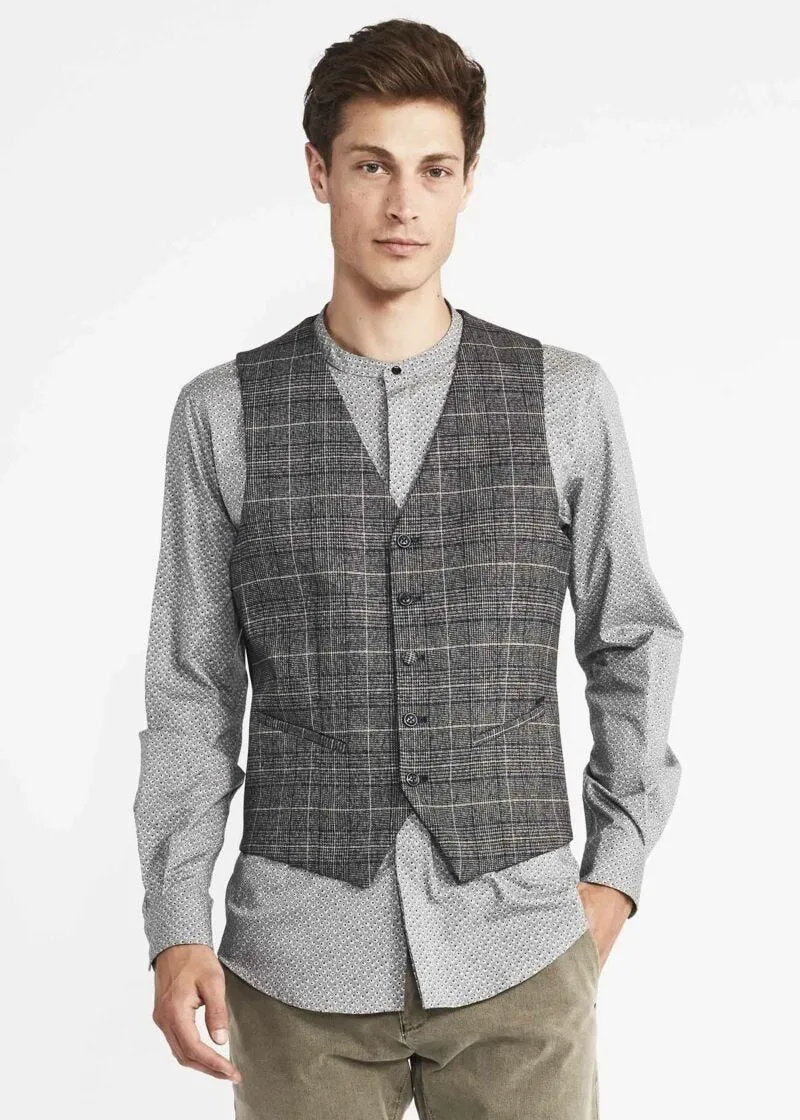 Gilet con motivo Principe di Galles