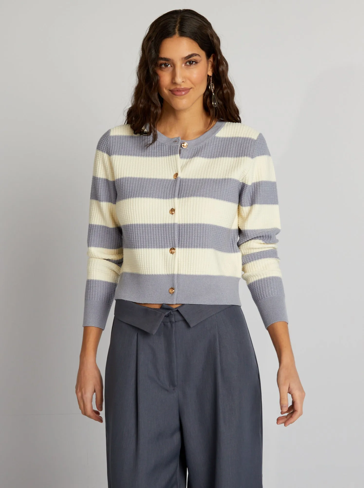 Gilet in maglia - BEIGE