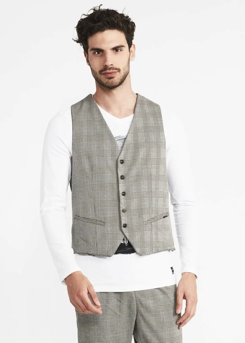 Gilet Principe di Galles chiaro