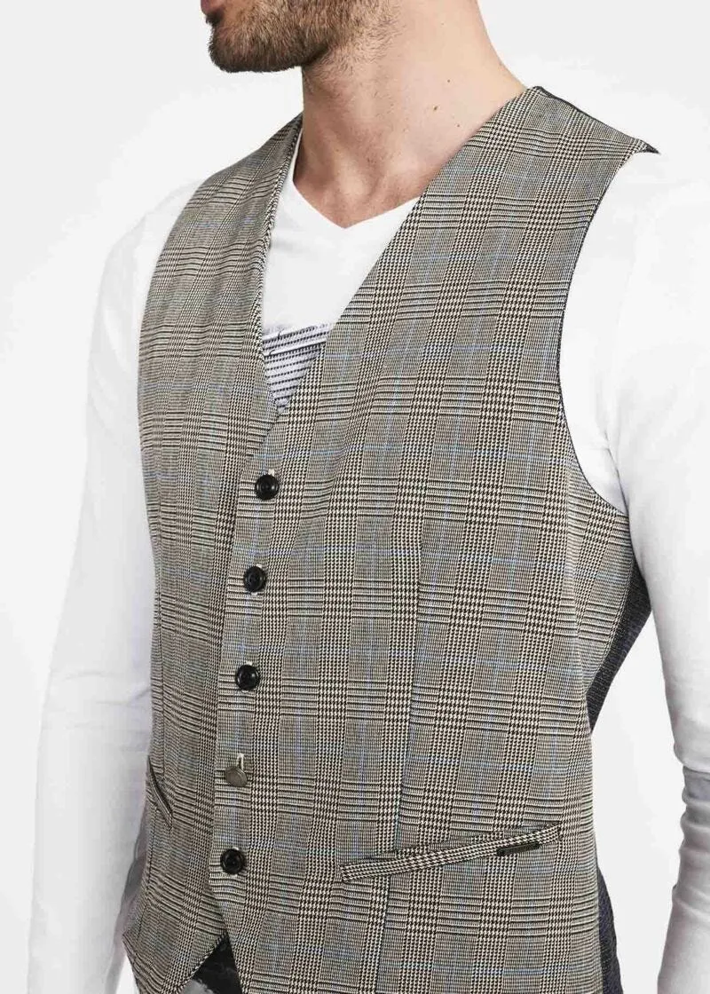 Gilet Principe di Galles chiaro