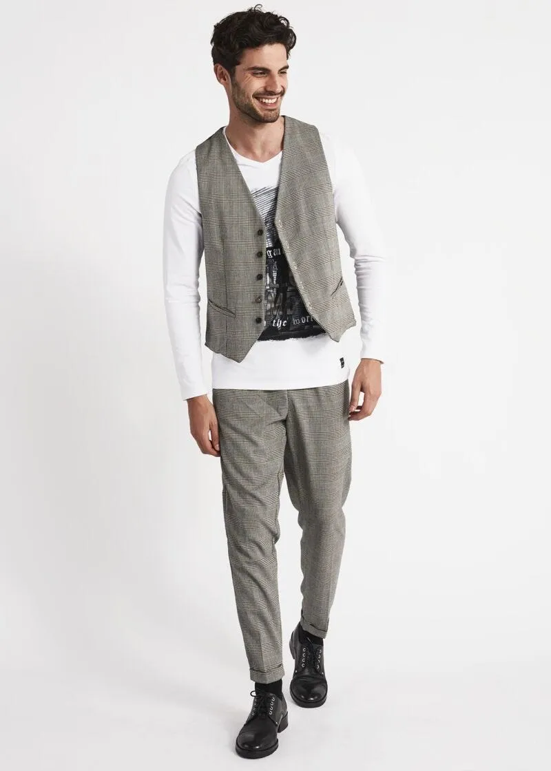 Gilet Principe di Galles chiaro