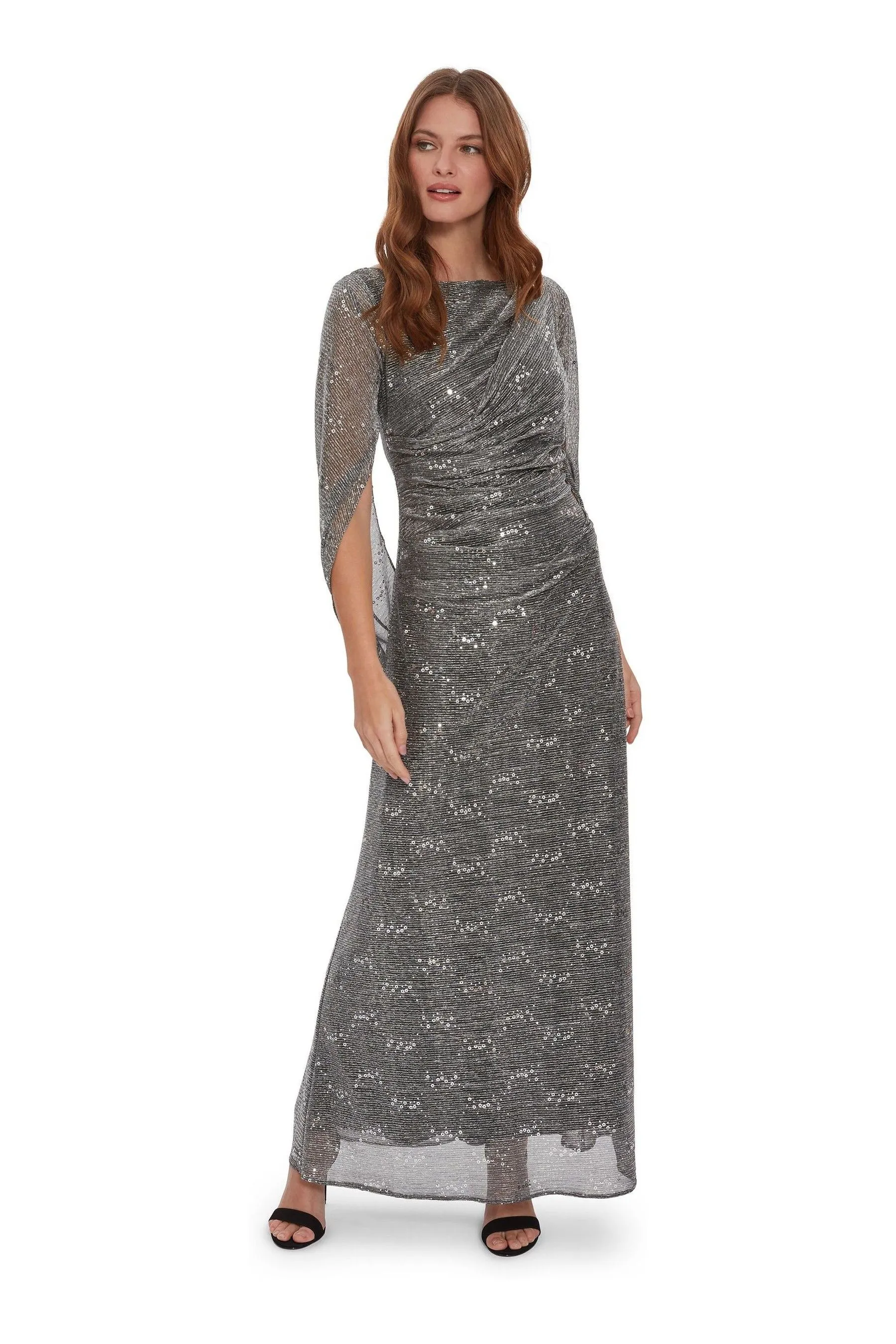 Gina Bacconi Naturale - Joanna Dettagli metallizzati Paillettes - Abito maxi in maglia