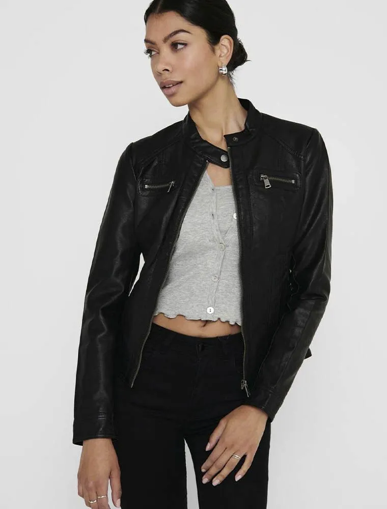 Giubbino Ecopelle Only - Black