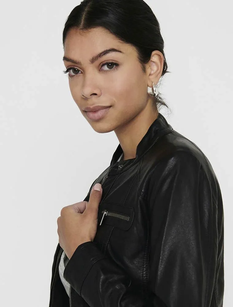 Giubbino Ecopelle Only - Black