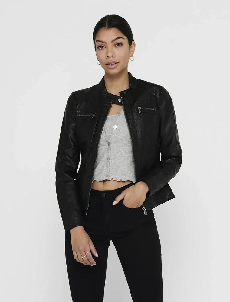 Giubbino Ecopelle Only - Black