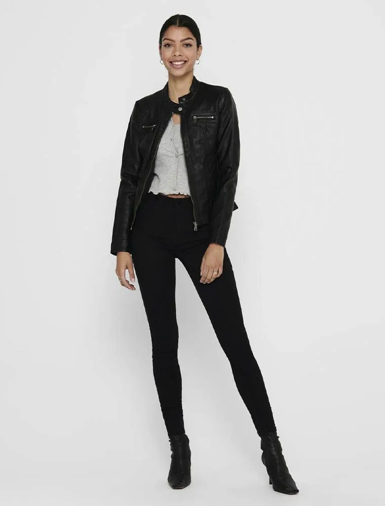 Giubbino Ecopelle Only - Black