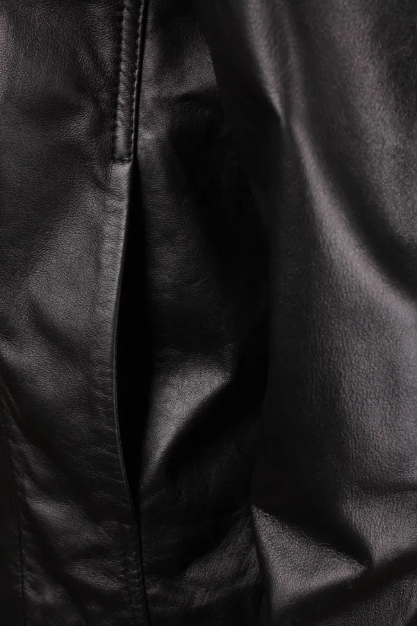 Giubbino pelle Donna Peuterey Nero