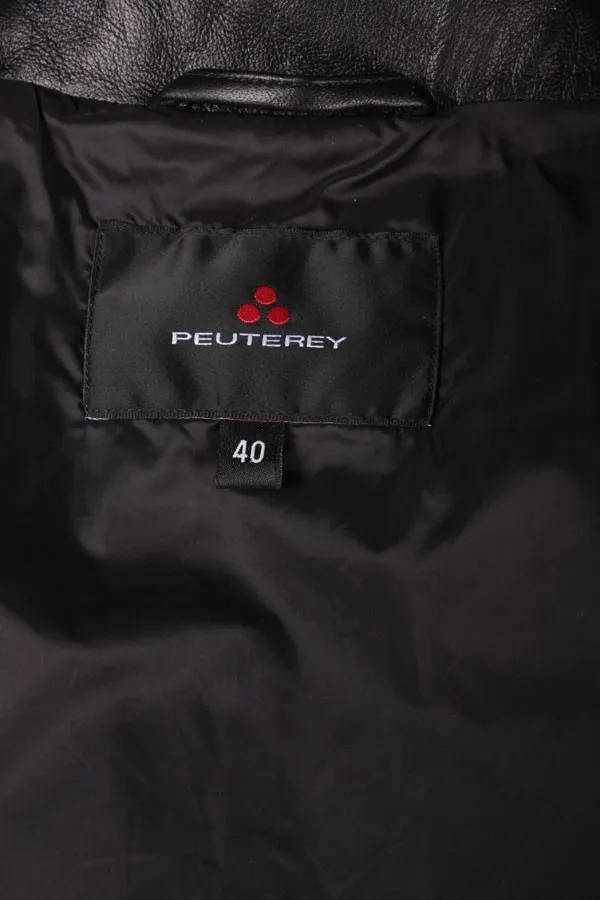 Giubbino pelle Donna Peuterey Nero