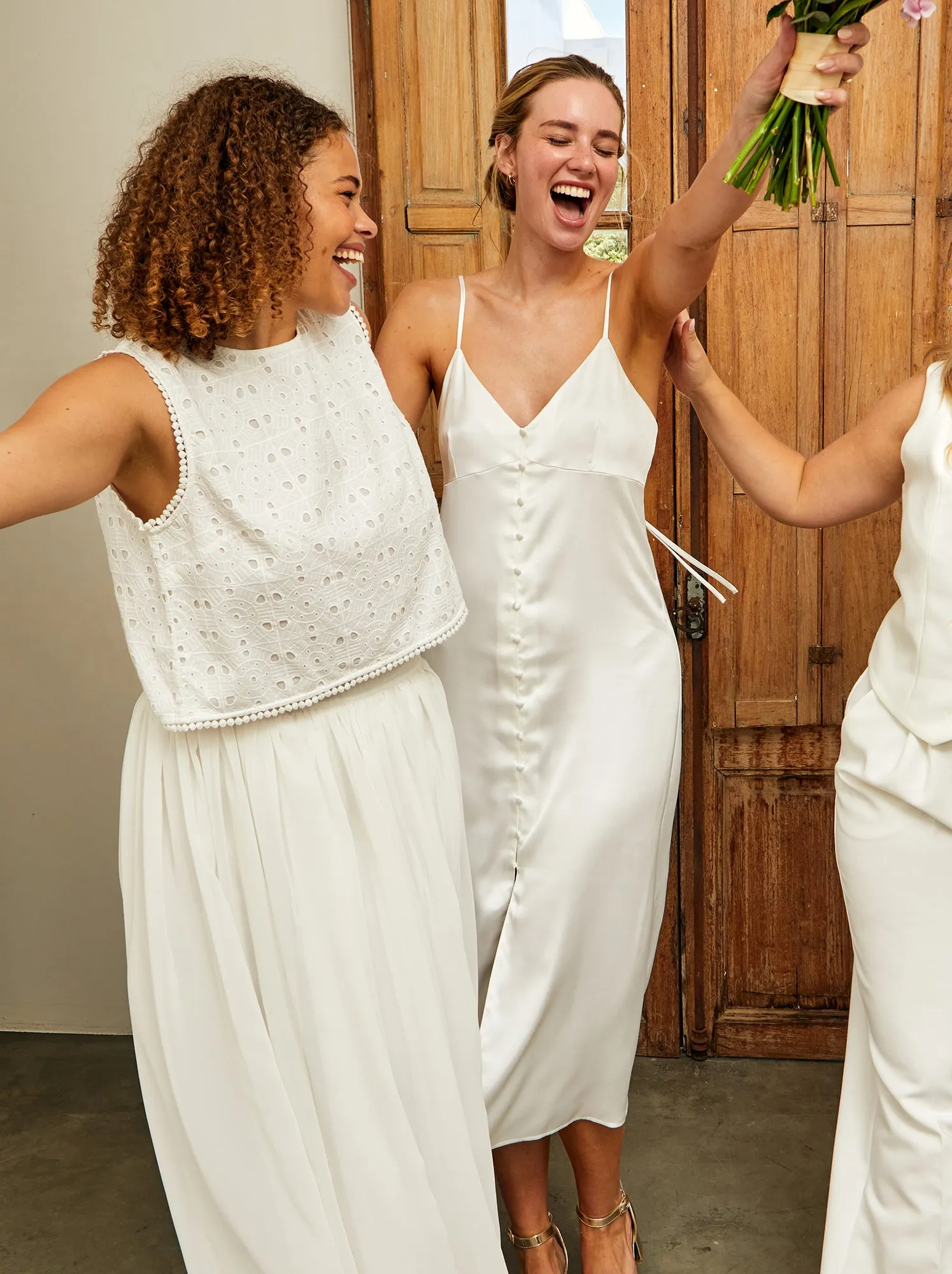 Gonna lunga in tulle - bianco