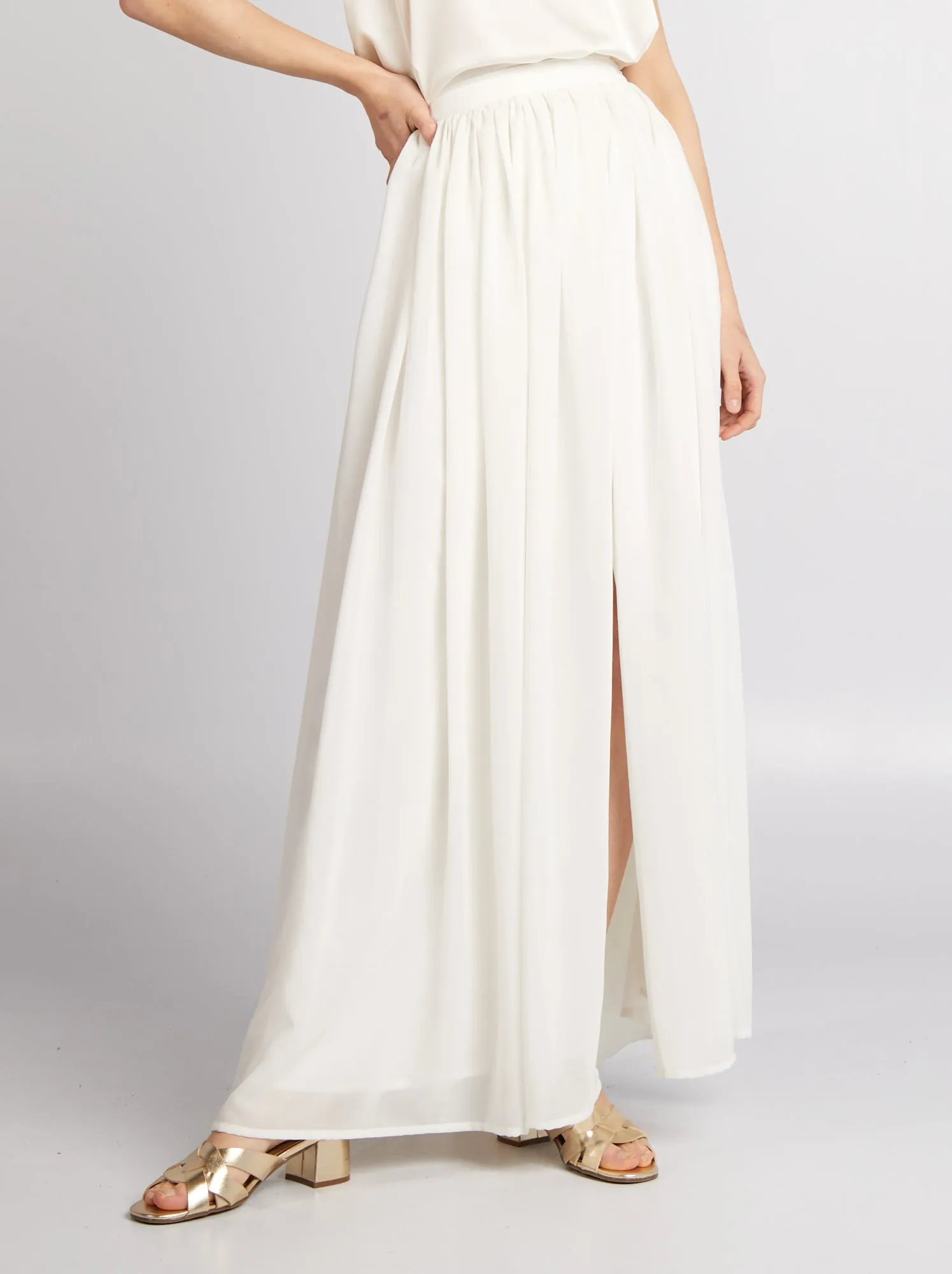 Gonna lunga in tulle - bianco