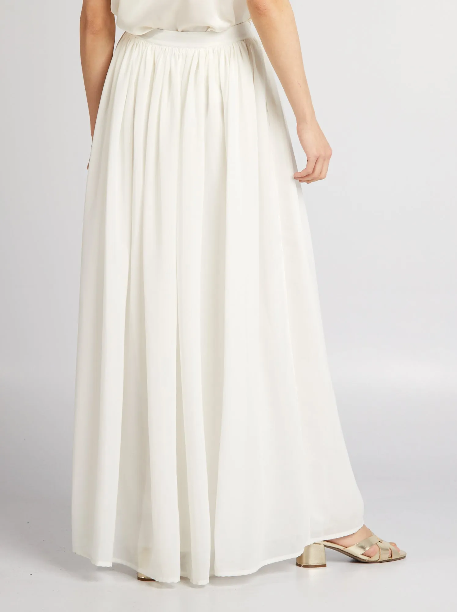 Gonna lunga in tulle - bianco