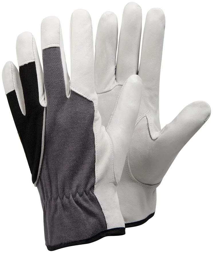 Guanti da lavoro Tegera TEGERA, Tg. 10, in Cuoio, col. Nero, Grigio, Bianco