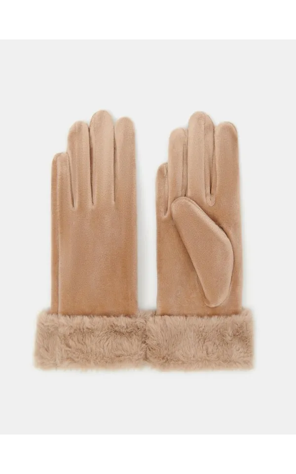 Guanti in eco-pelliccia