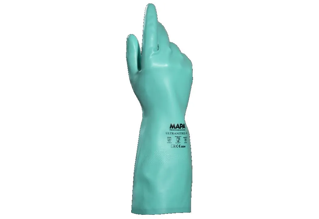 Guanti Mapa ULTRANITRIL 491, Tg. 10, in Nitrile, col. Verde