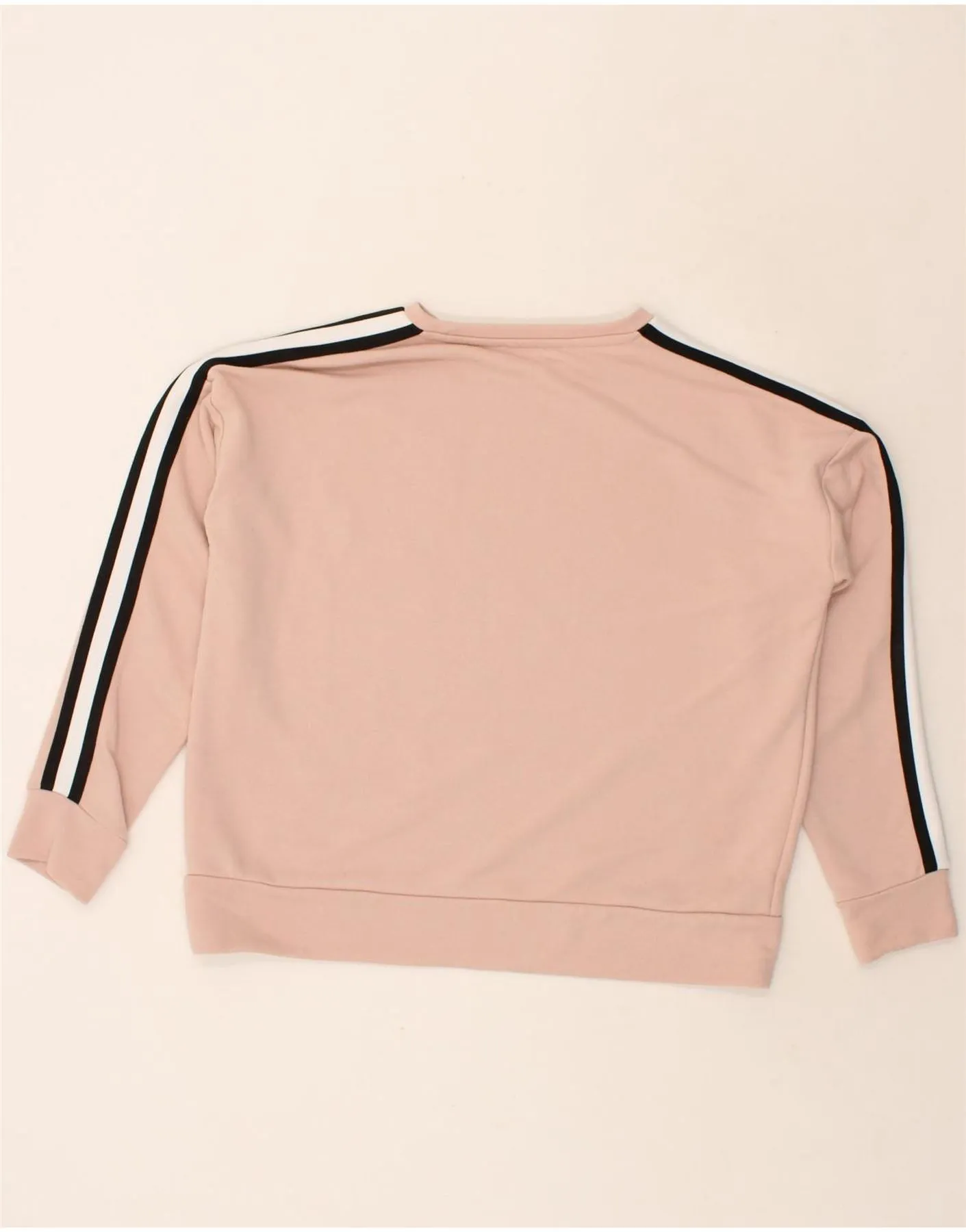 GUESS Womens Graphic Sweatshirt Jumper UK 12 Medium Pink Polyester