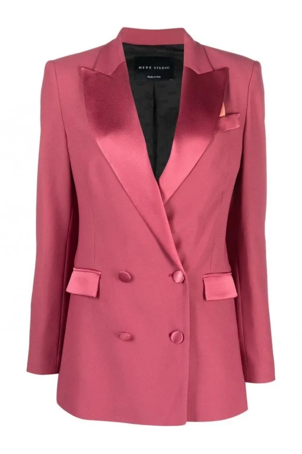 Hebe Studio Blazer doppiopetto con revers a lancia