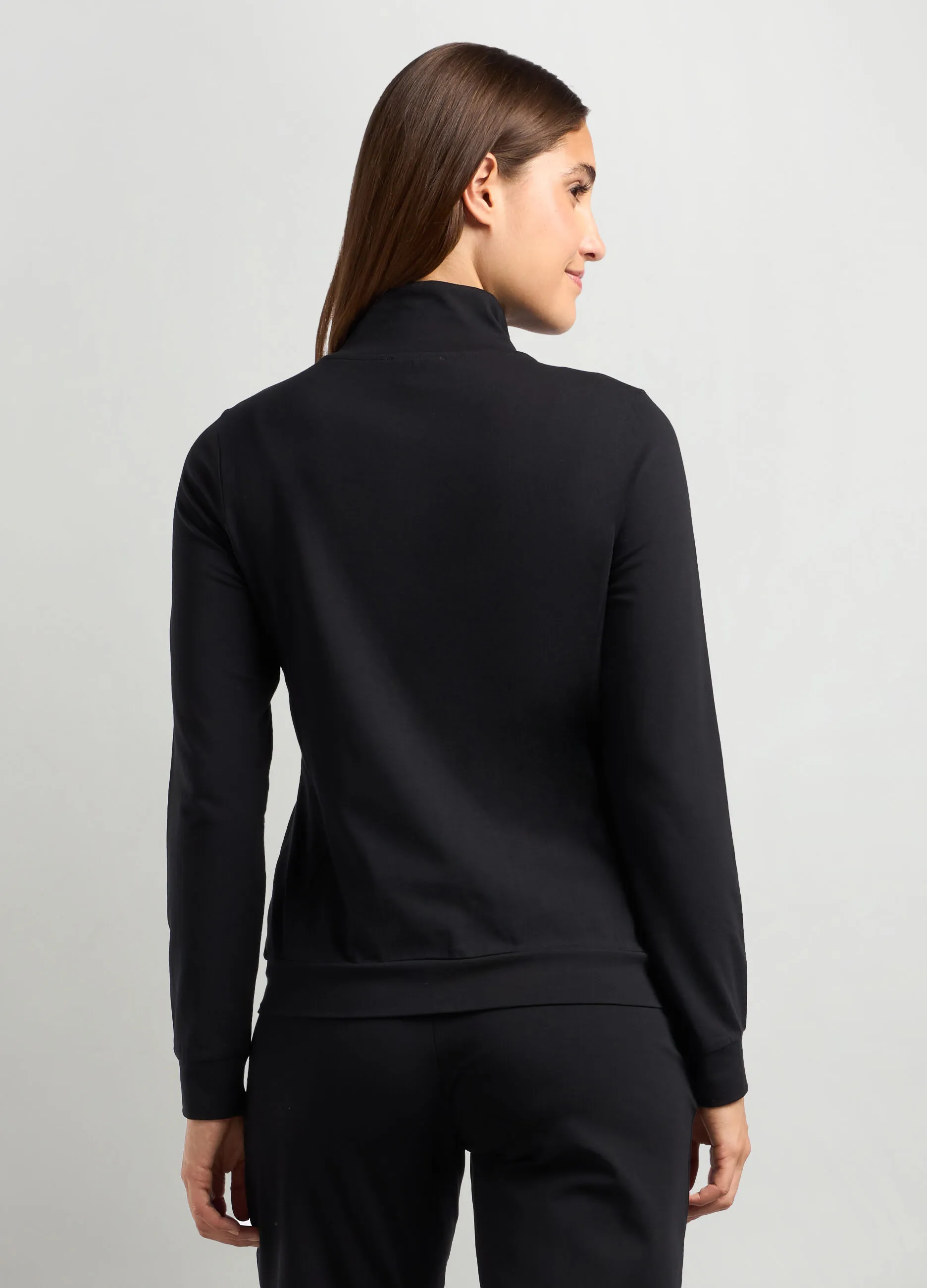 HOLISTIC  Felpa in cotone stretch fitness donna