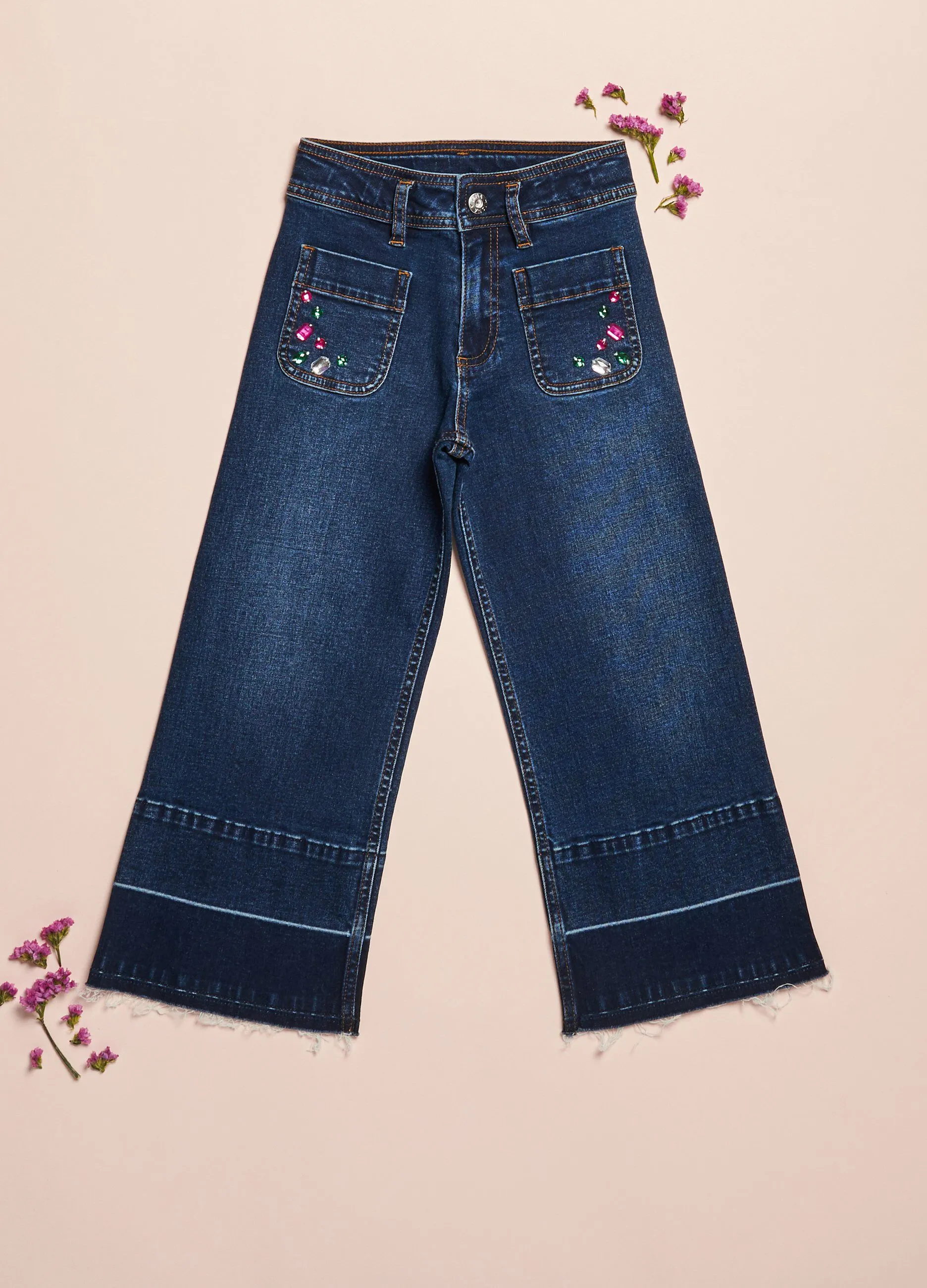 IANA  Pantalone marine in denim IANA bambina