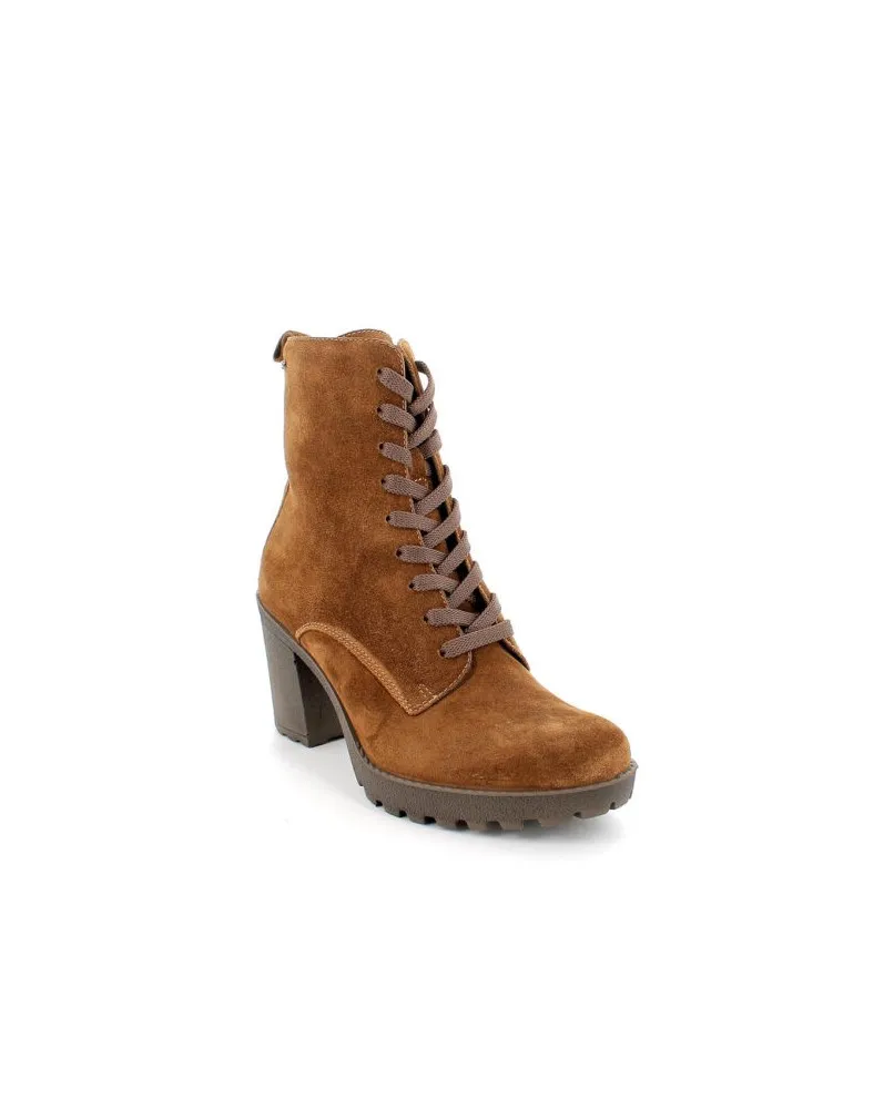 IGI&CO 2662122 tronchetto stivaletti tacco pelle donna cognac