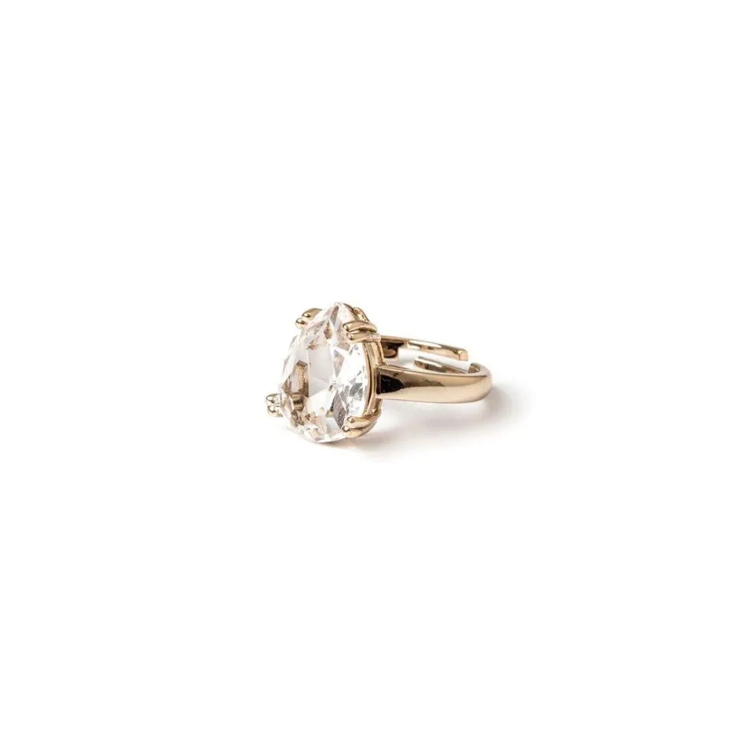 Infinity Anello con Pietra Ovale