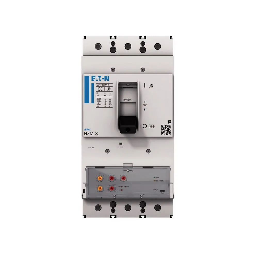 Interruttore automatico con contenitore stampato MCCB 191588 NZMN3-VX400-BT, 3, 400A, potere di interruzione 5 kA, Fissa