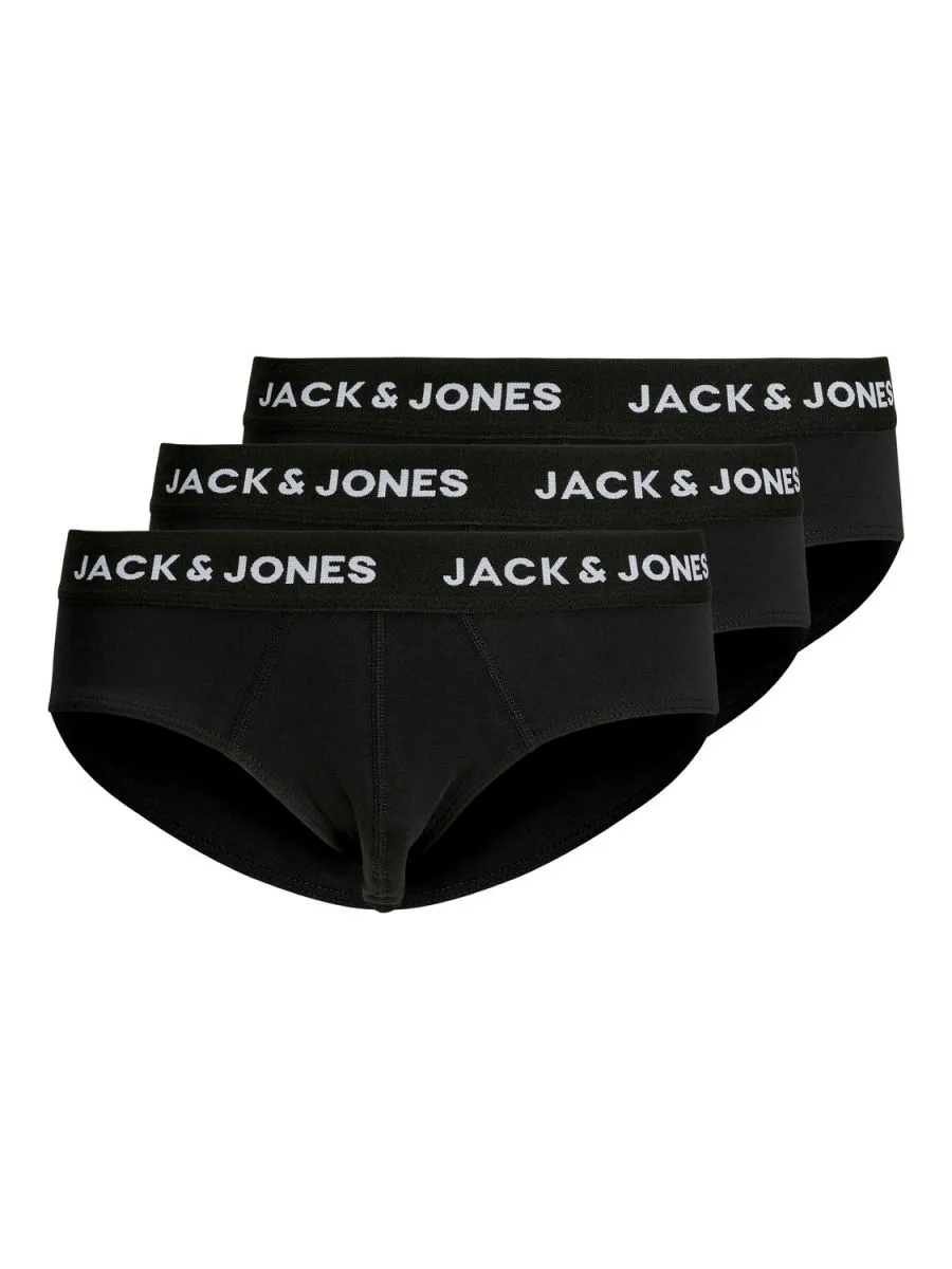 INTIMO SLIP Uomo JACK&JONES 12237407 - 3 PACK BLACK
