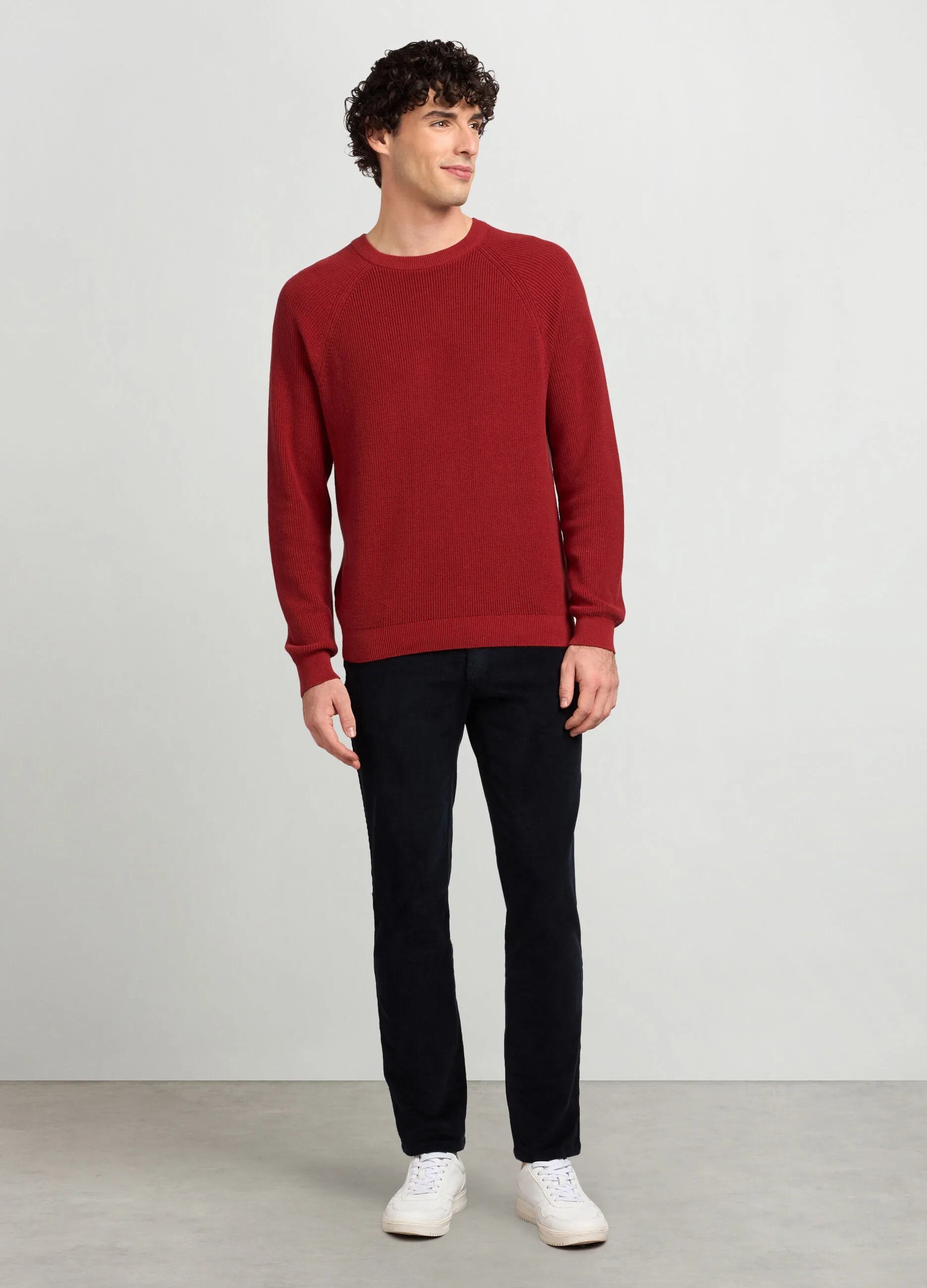 J. HART & BROS  Pantaloni 5 tasche slim fit in velluto a coste uomo