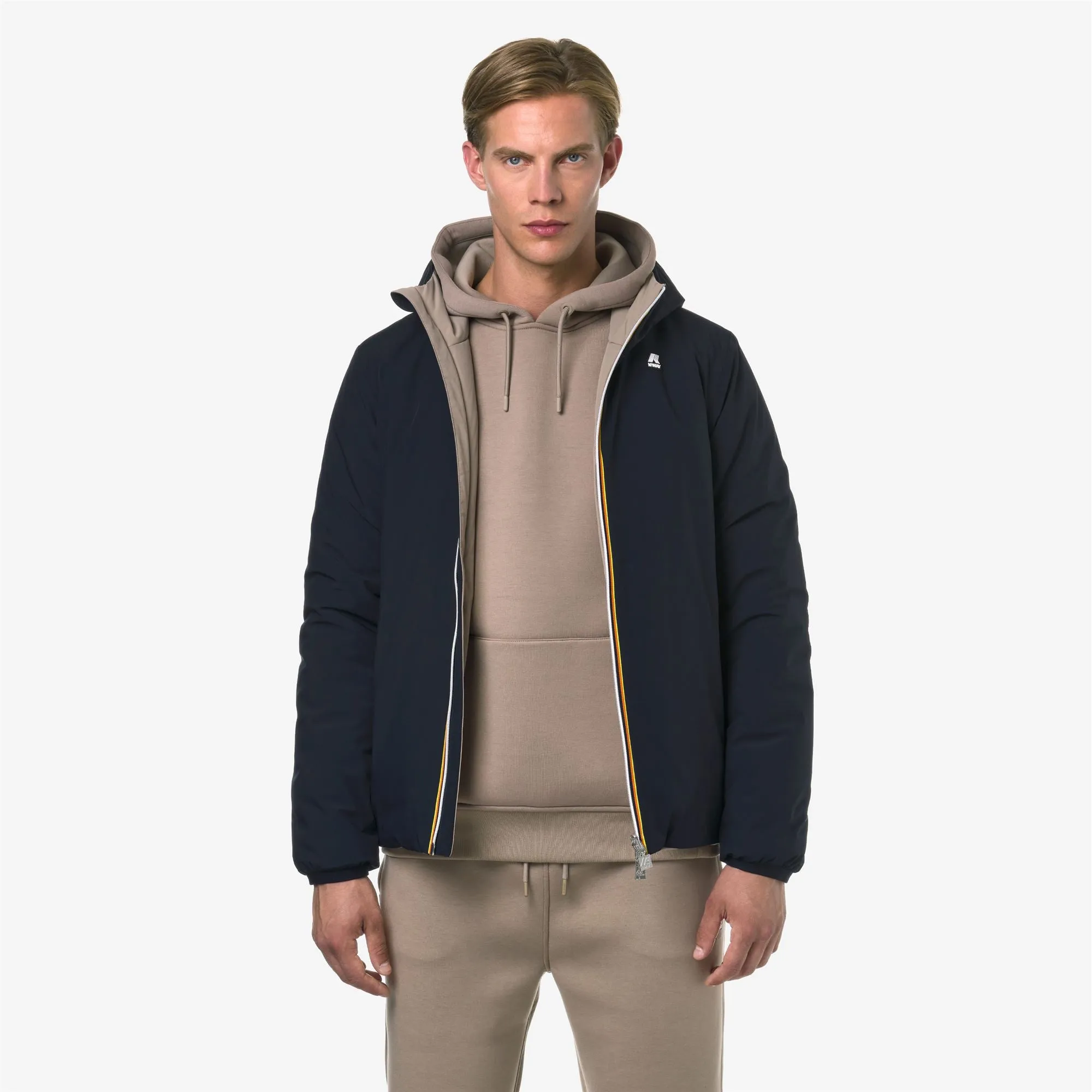JACK ST WARM REVERSIBLE BLUE DEPTH-BEIGE TAUPE