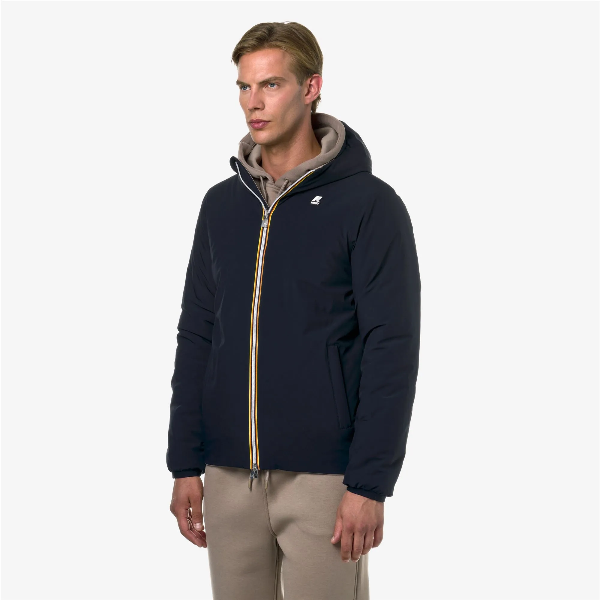 JACK ST WARM REVERSIBLE BLUE DEPTH-BEIGE TAUPE