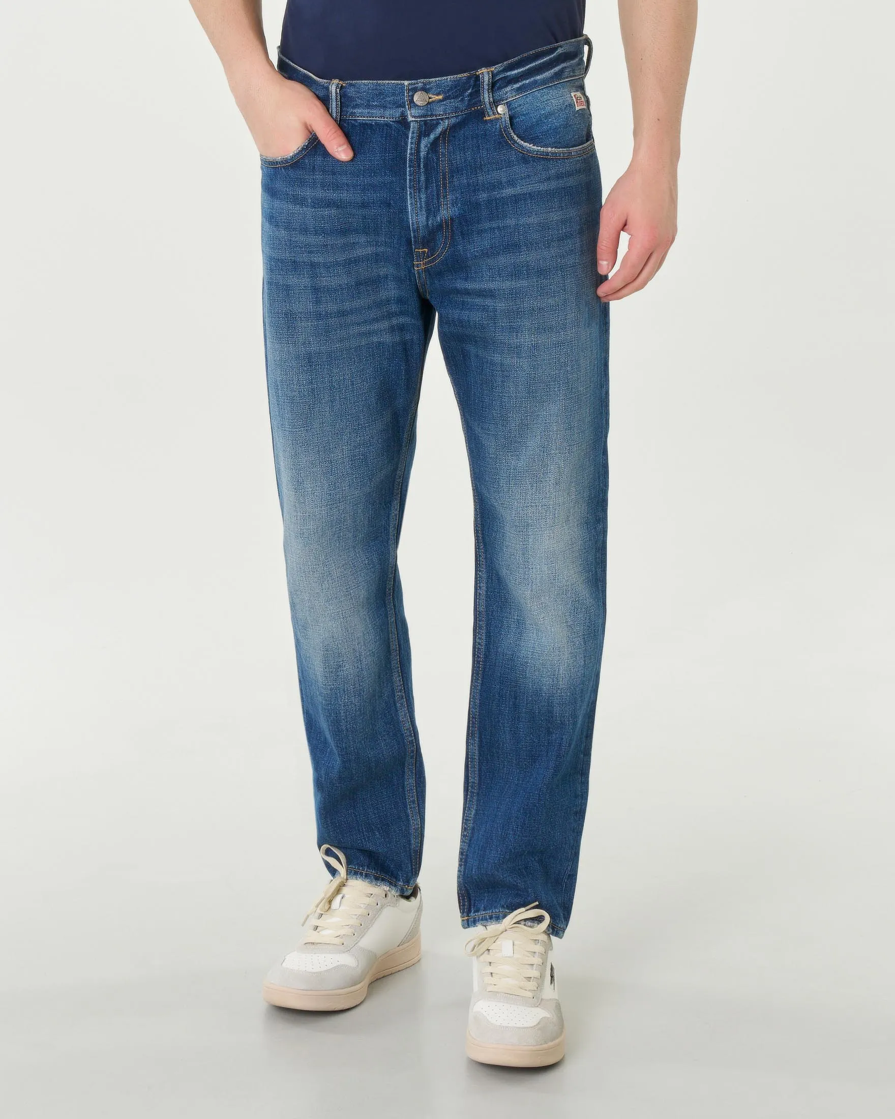 Jeans Dapper Timeless lavaggio medio stone washed in puro cotone