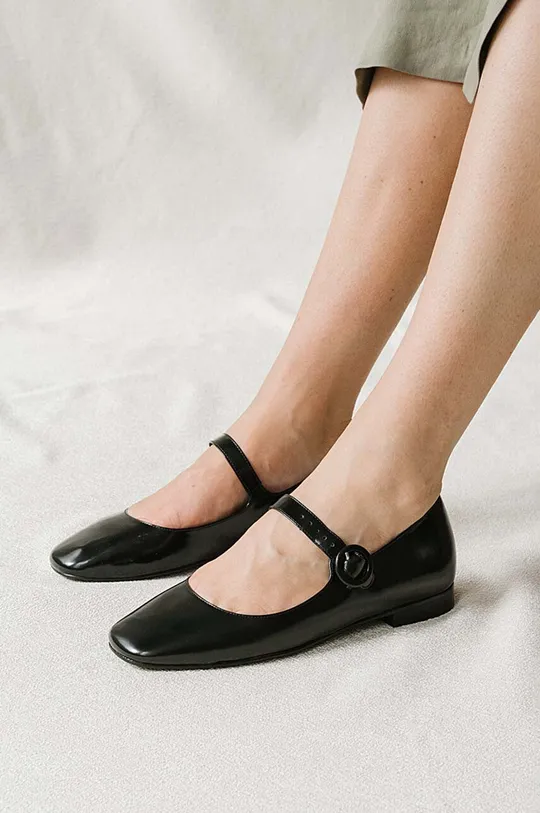 Jonak balerrine in pelle DAURINE CUIR GLACE