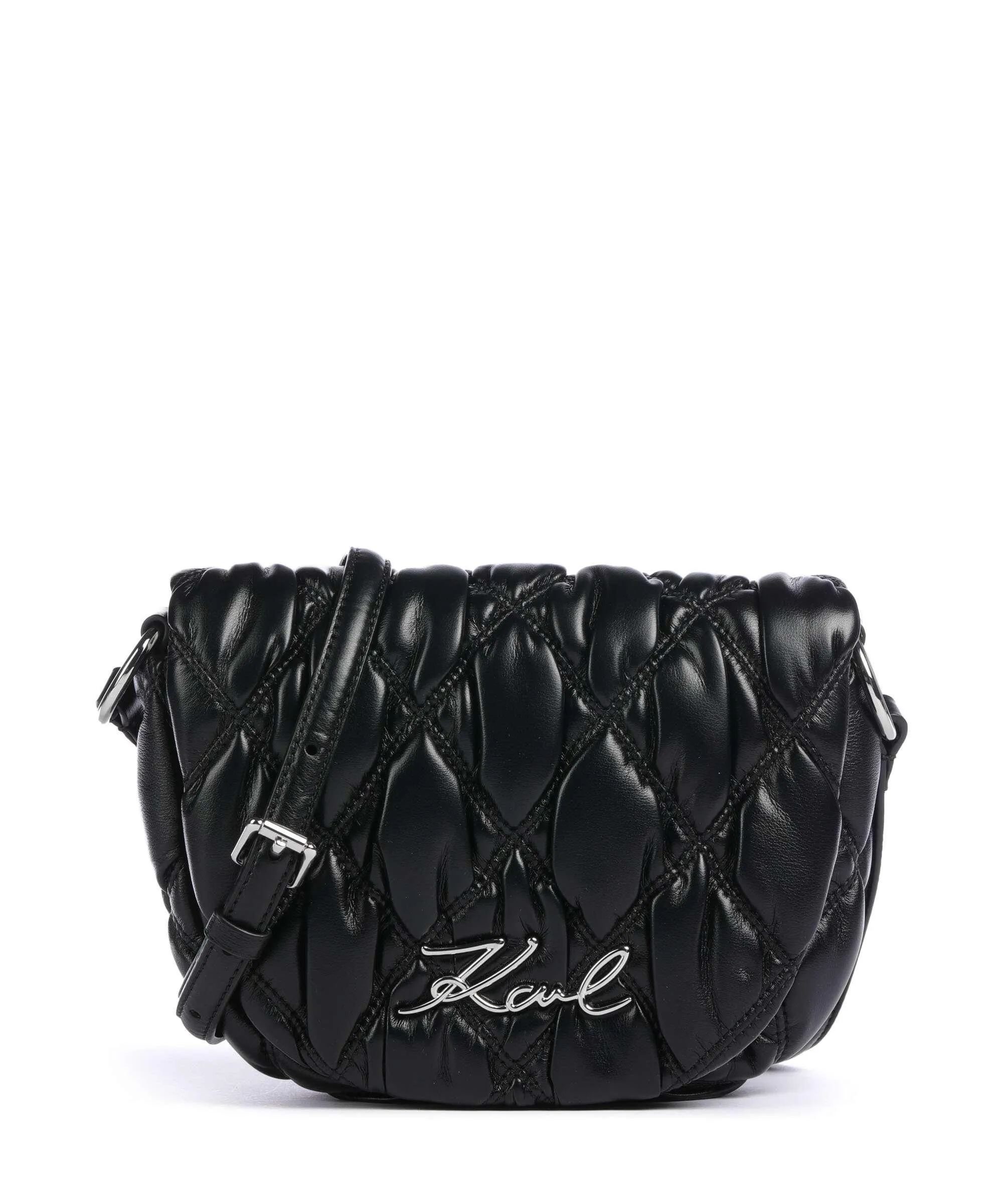  Karl Lagerfeld K/Signature Kuilt Borsa a tracolla pelle sintetica nero  