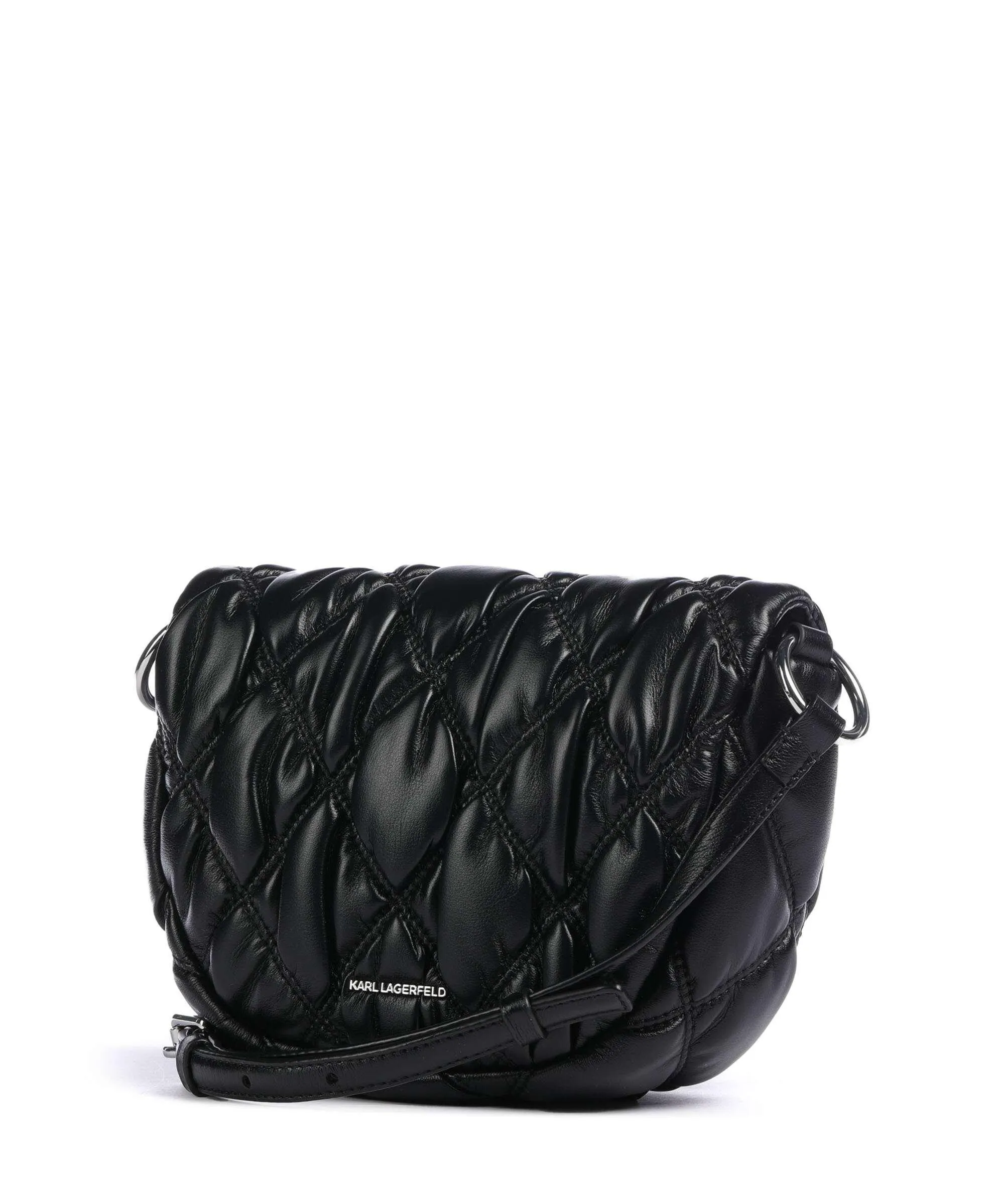  Karl Lagerfeld K/Signature Kuilt Borsa a tracolla pelle sintetica nero  