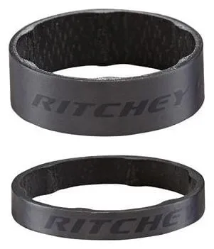 Kit distanziali per serie sterzo in carbonio Ritchey 1-1/8' (x2) nero opaco