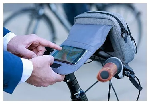Klickfix Handlebar bag ''SMART BAG TOUCH'' Grey
