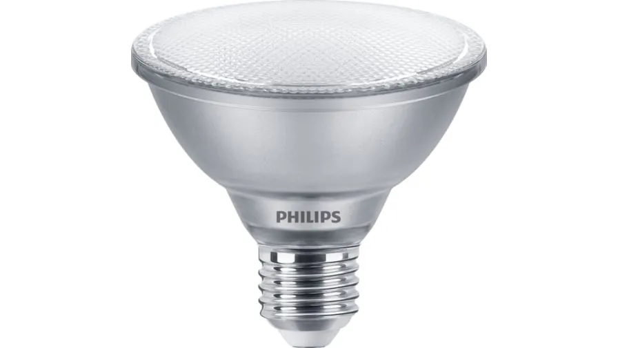 Lampade LED Philips con base E27, 9,5 W, col. Bianco, intensità regolabile