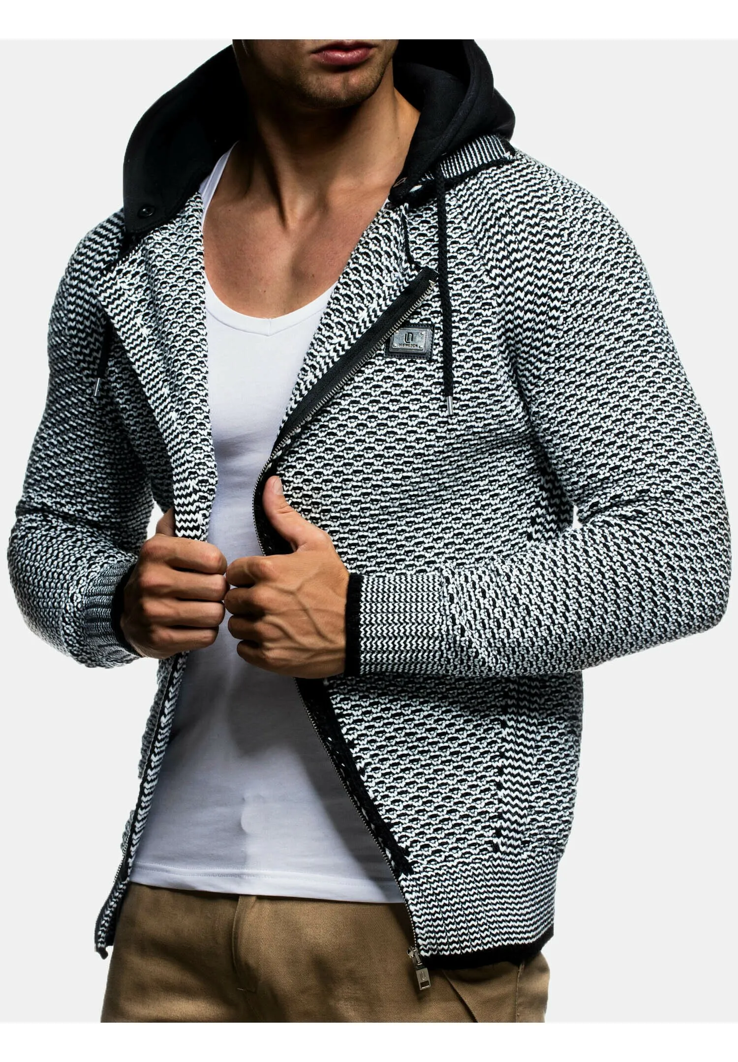 LEIF NELSON MIT ABNEHMBARER KAPUZE FÜR WINTER JACKE - Cardigan