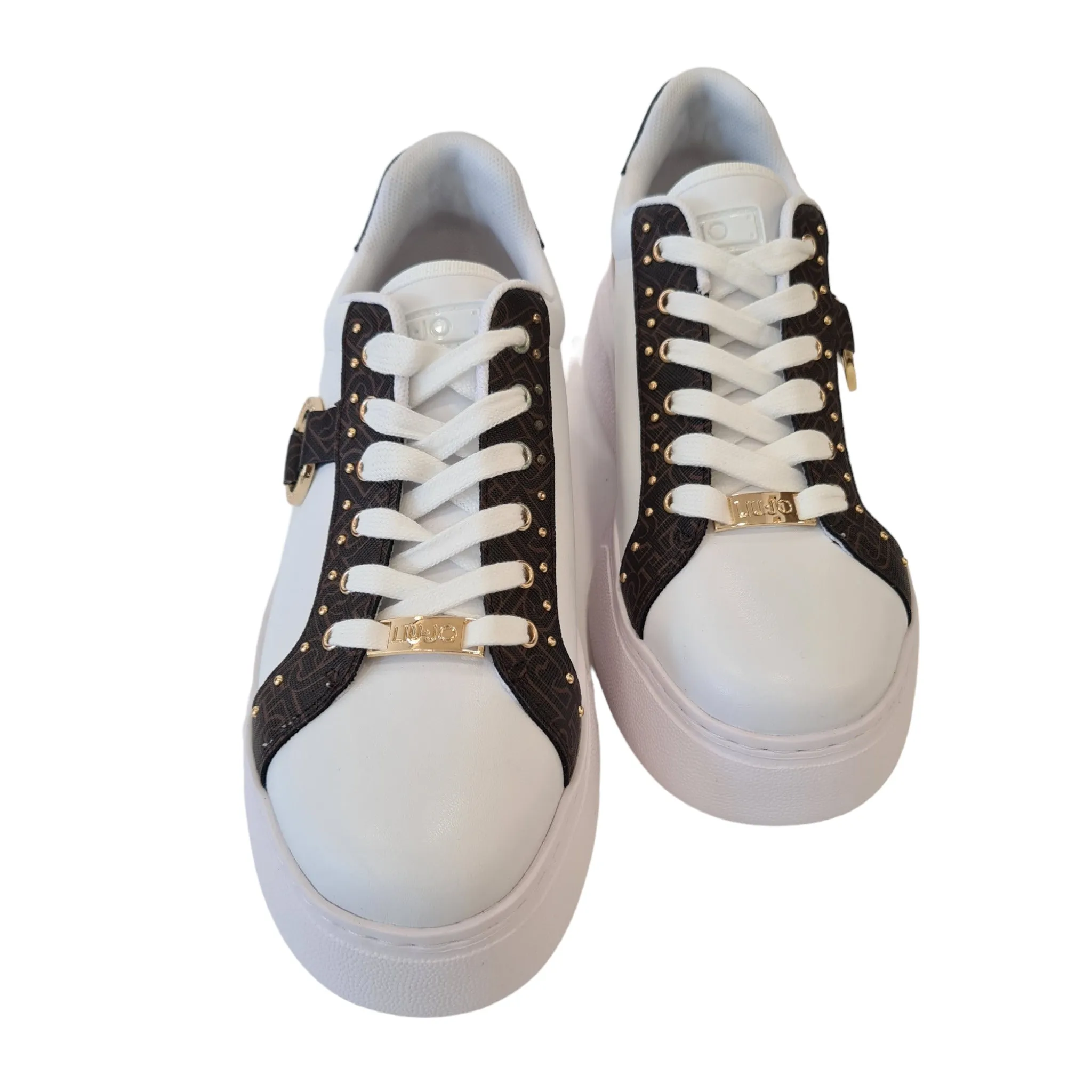 Liu-Jo Sneakers Donna Bianco-Marrone. Rif.771