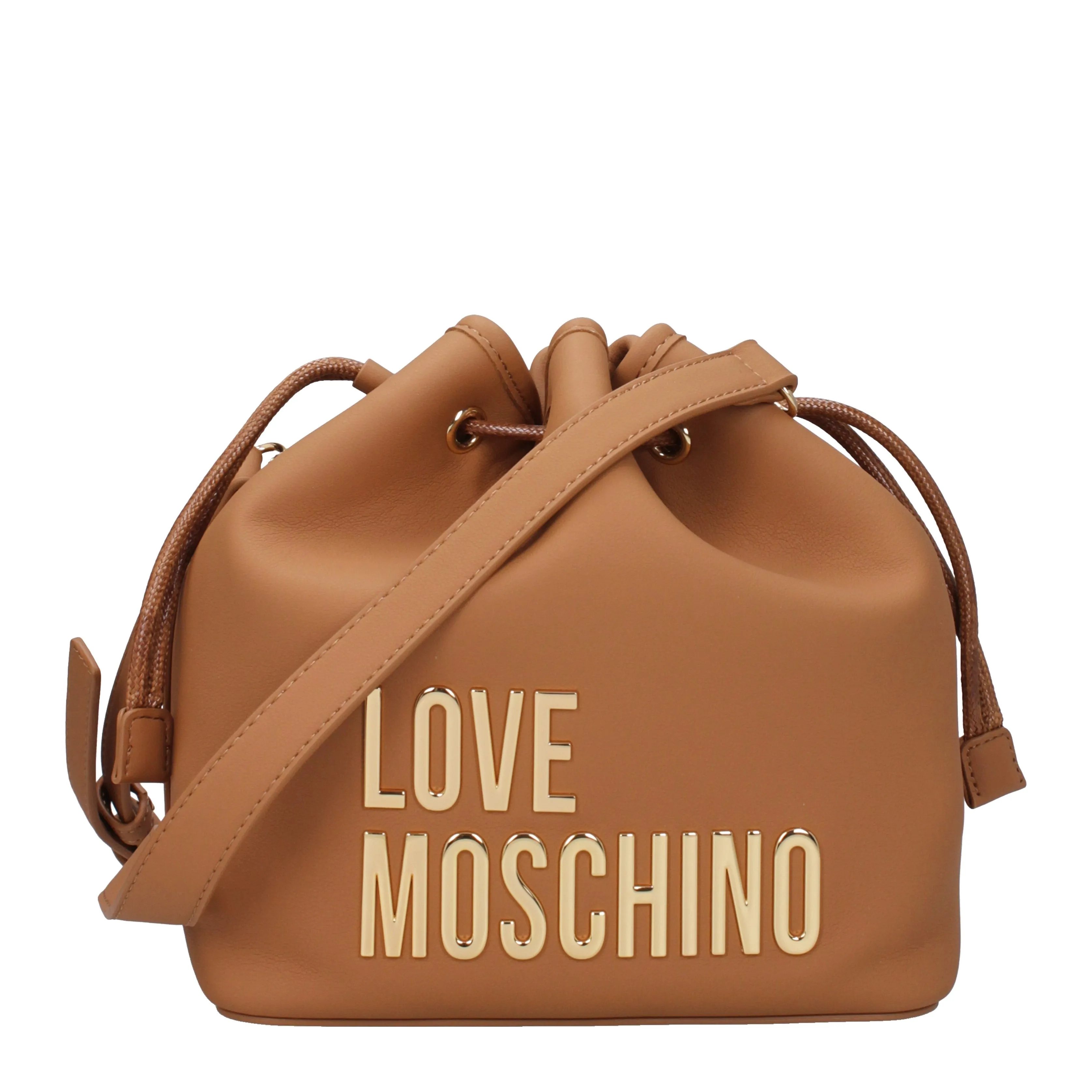 Love Moschino Borse a Tracolla Donna Poliuretano Marrone/Camel