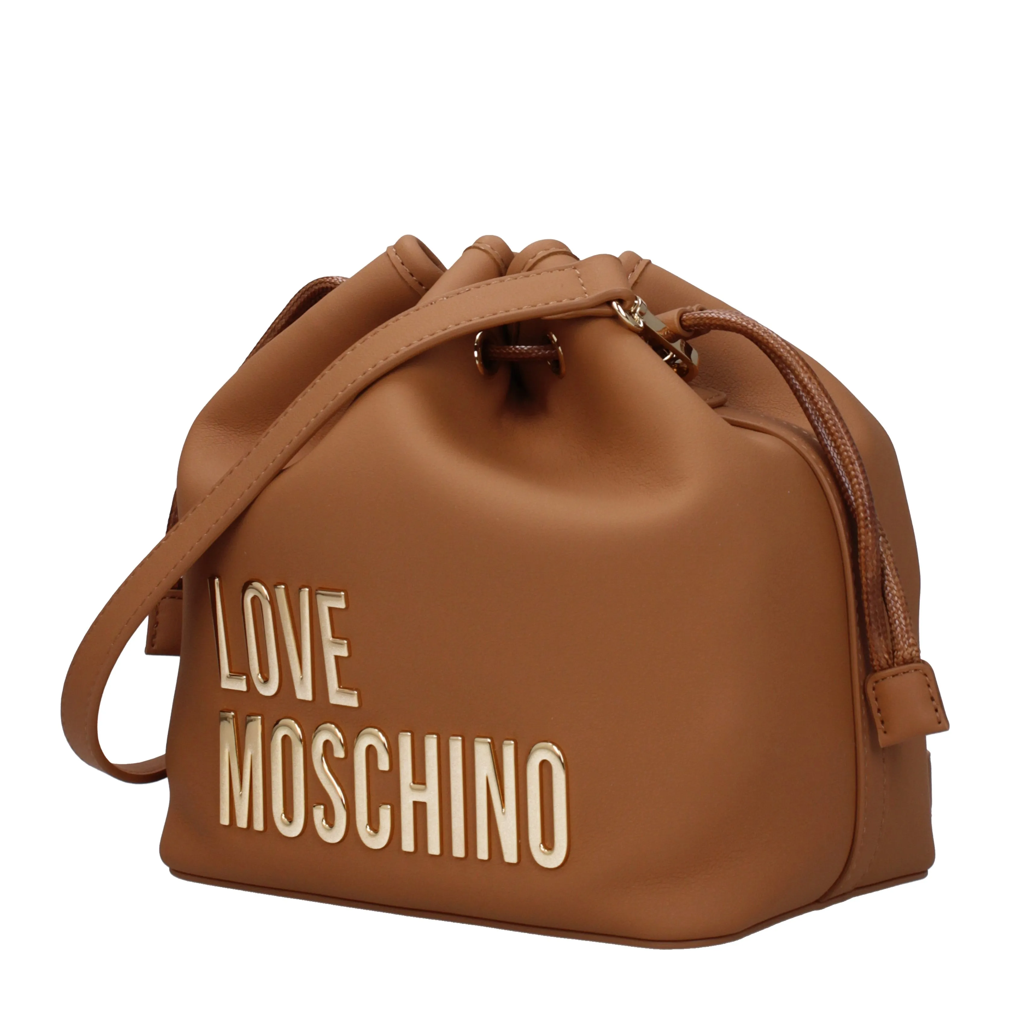 Love Moschino Borse a Tracolla Donna Poliuretano Marrone/Camel