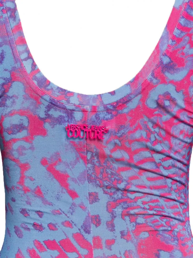 M ORGANZINO PRINT ANIMALIER Azzurro Multicolore
