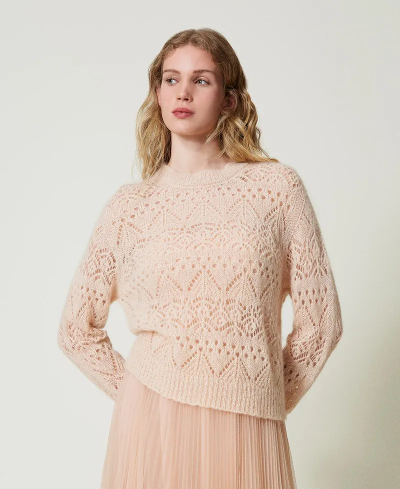Maglia in misto mohair mix di punti
