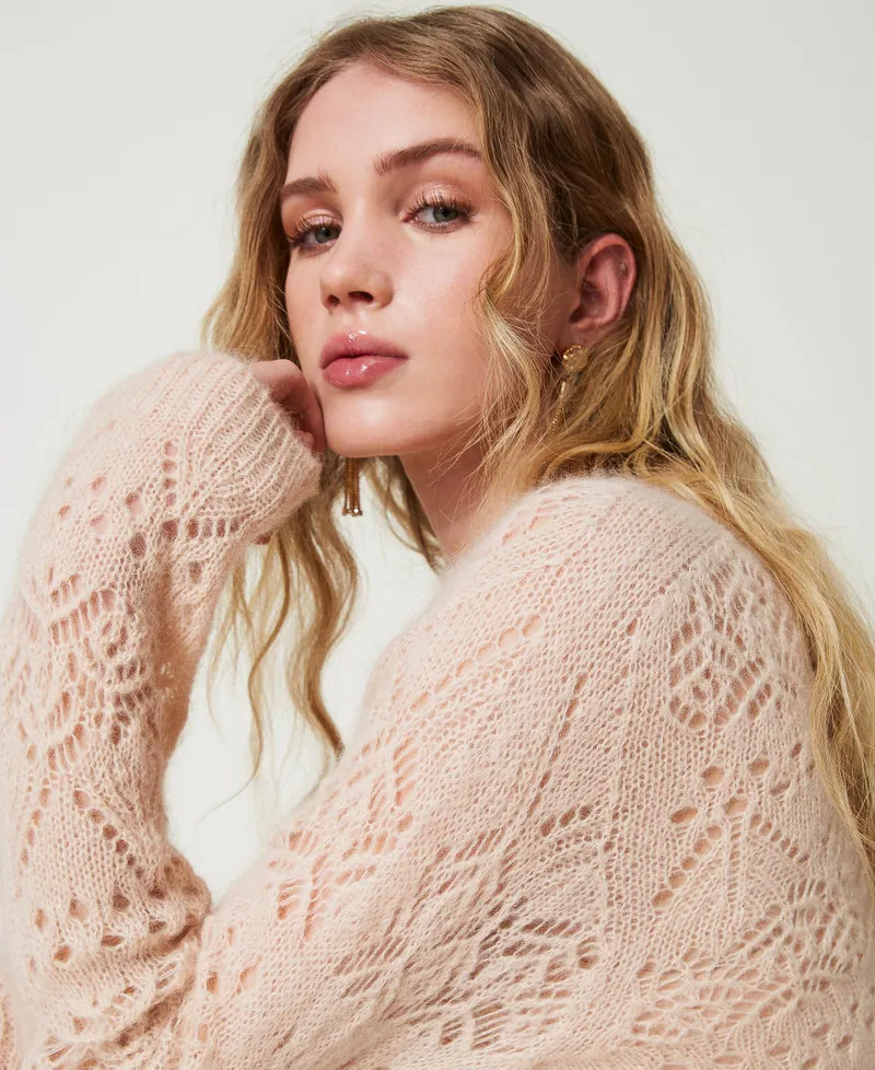 Maglia in misto mohair mix di punti