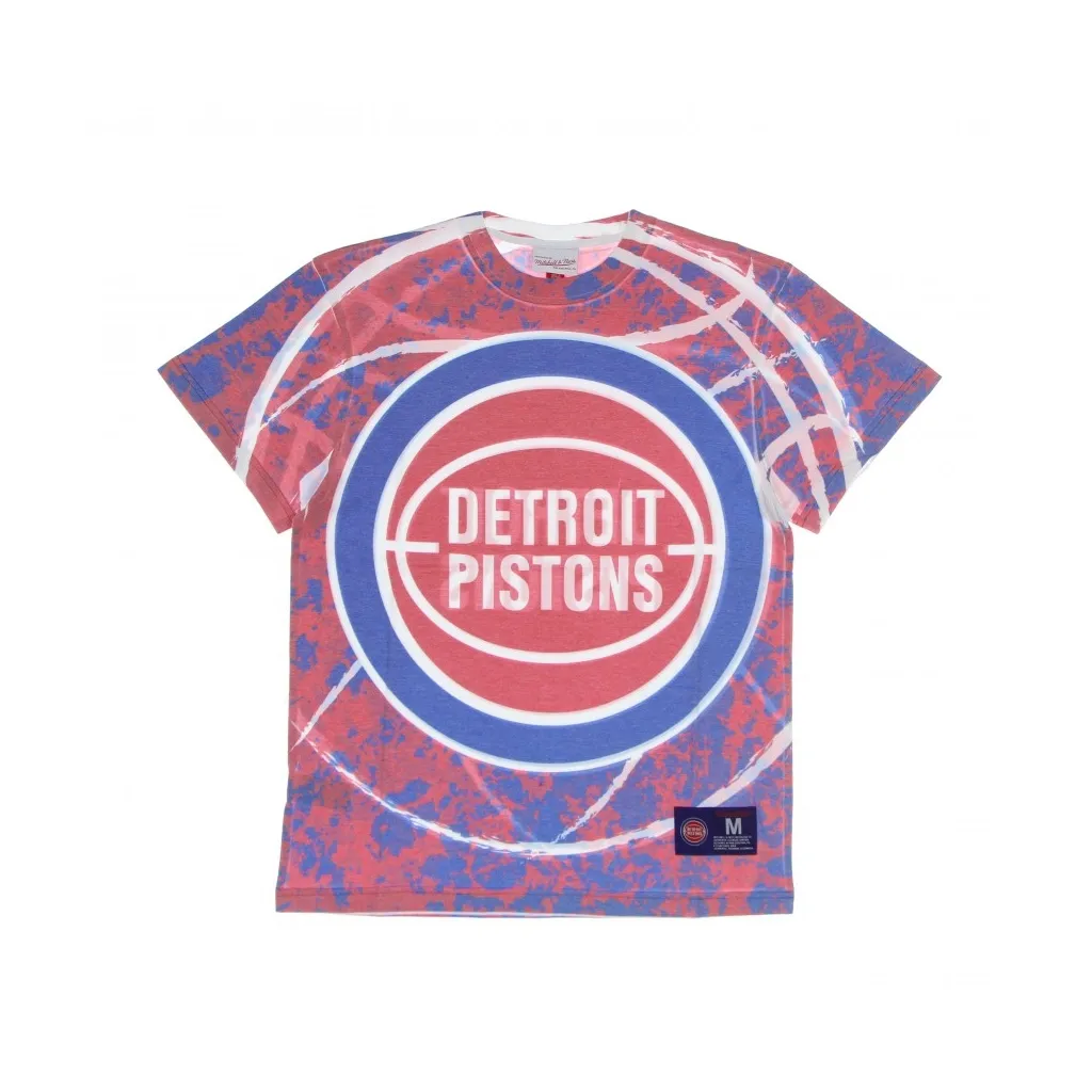 MAGLIETTA UOMO NBA JUMBOTRON TEE HARDWOOD CLASSICS DETPIS SCARLET/ORIGINAL TEAM COLORS