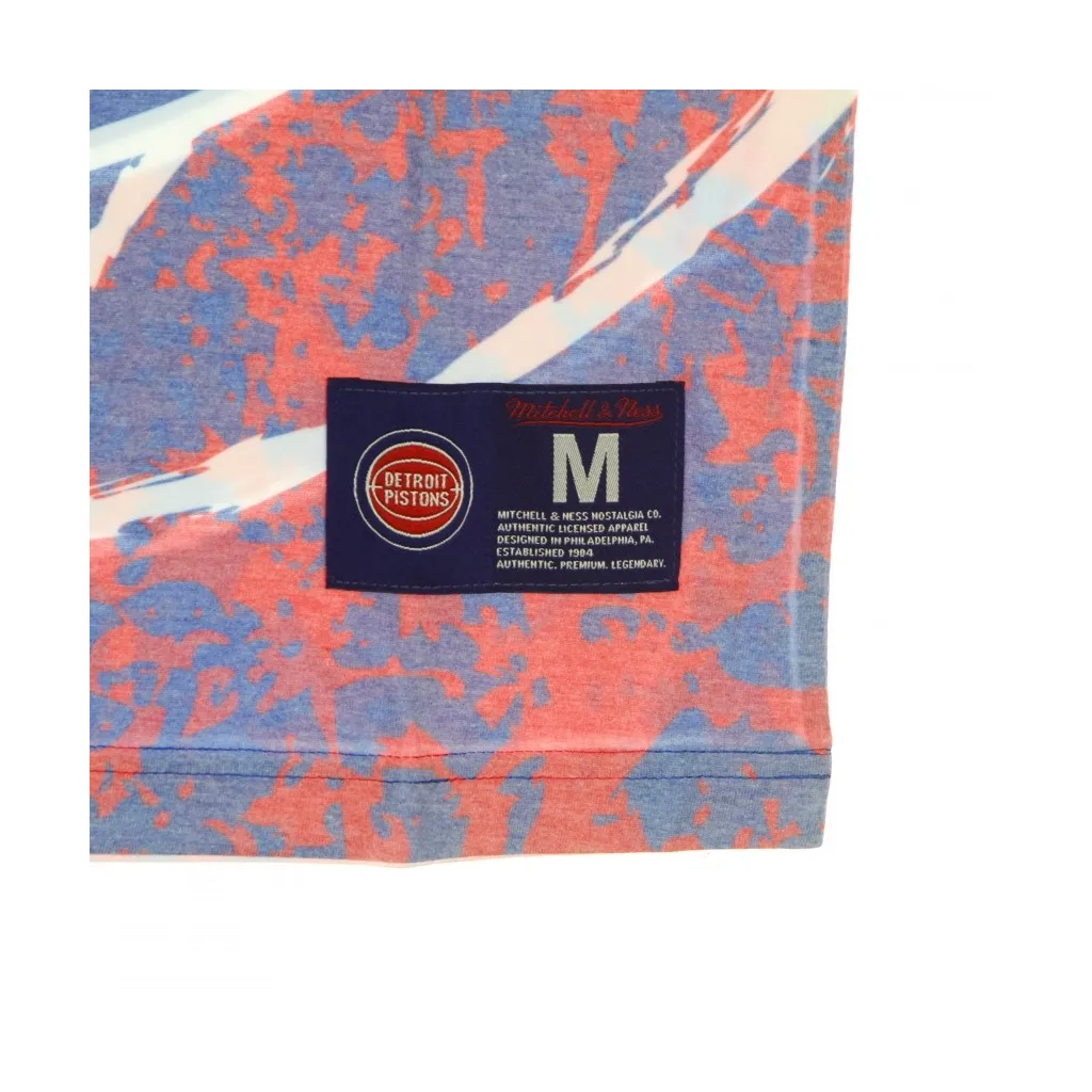 MAGLIETTA UOMO NBA JUMBOTRON TEE HARDWOOD CLASSICS DETPIS SCARLET/ORIGINAL TEAM COLORS