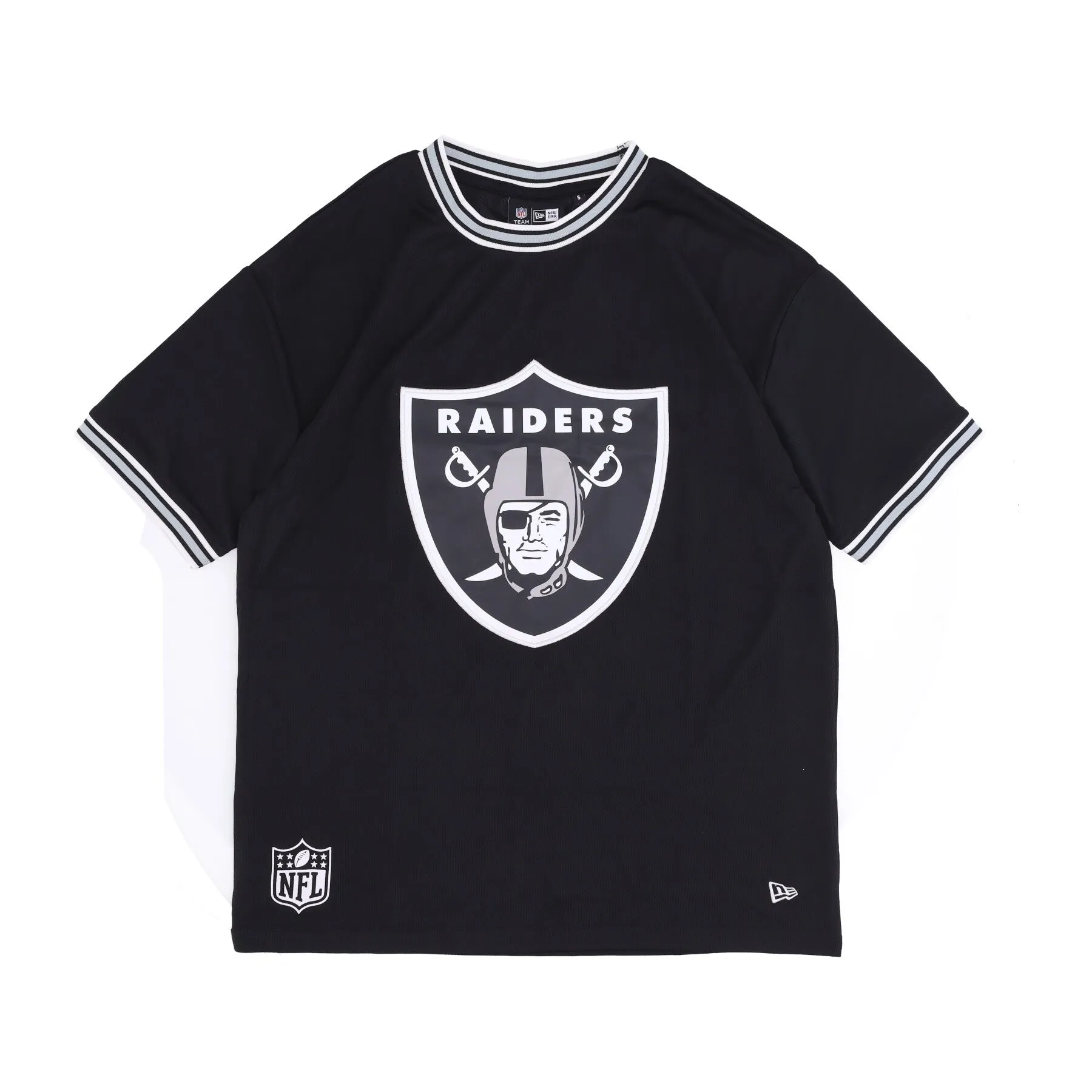 Maglietta Uomo Nfl Team Logo Oversized Mesh Tee Lasrai Black