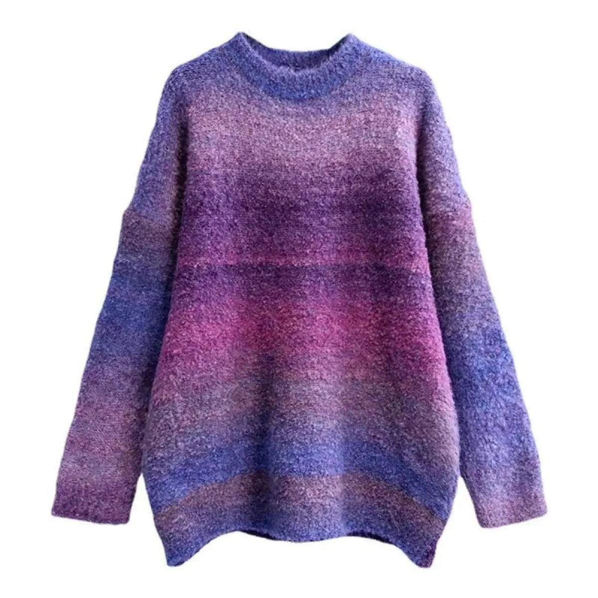 Maglione Donna Autunno Inverno 2023 Moda Pullover a maniche lunghe Chic Colorblock girocollo maglione allentato maglione  Top