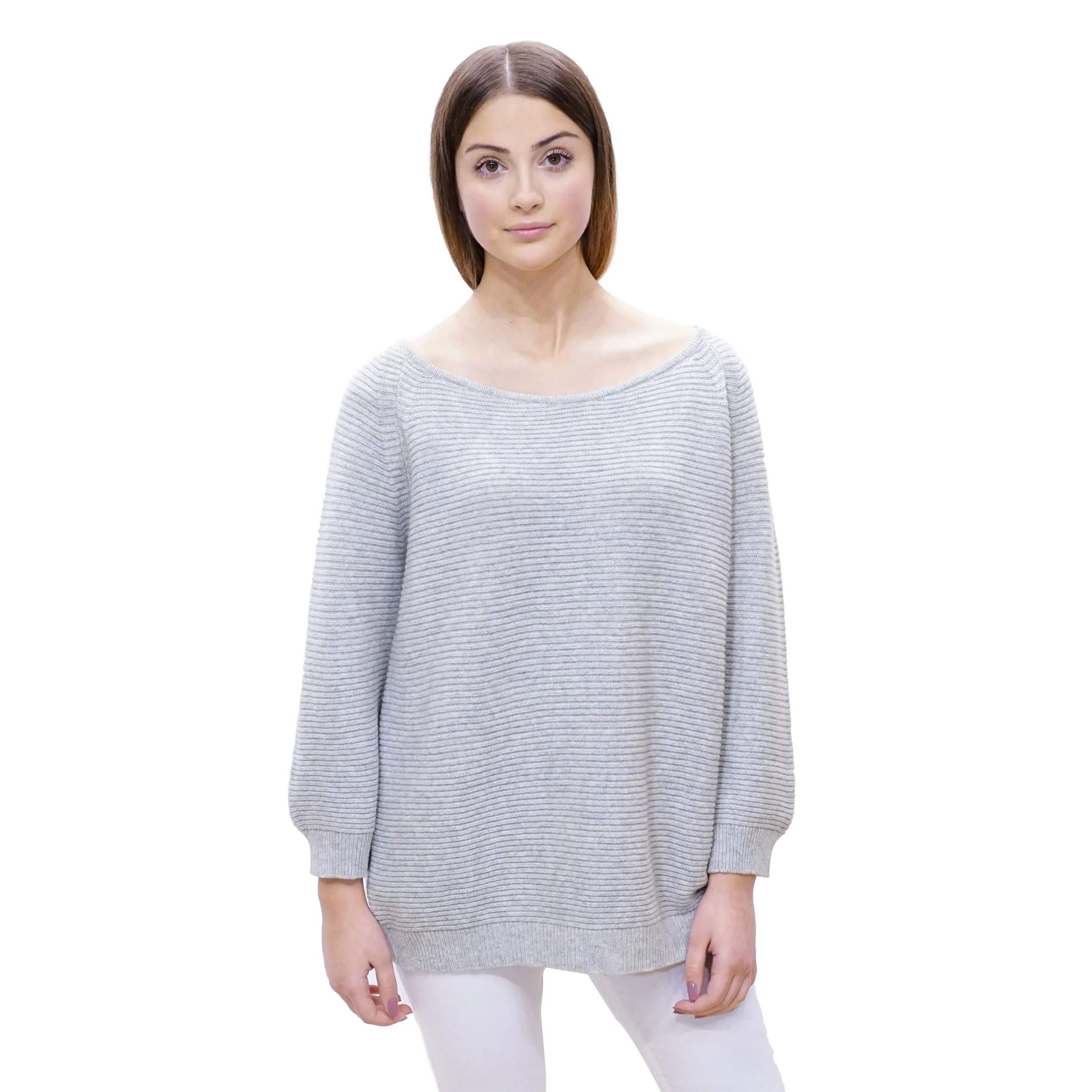 Maglione in Cashmere Scollo a Barca