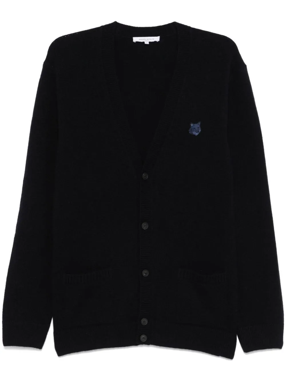 Maison Kitsuné-Cardigan con applicazione Bold Fox Head
