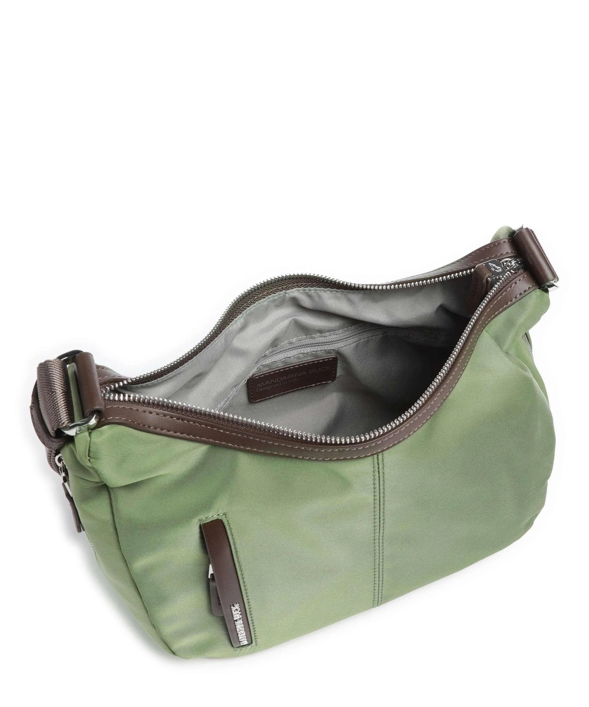  Mandarina Duck Hunter Borsa hobo nylon verde  